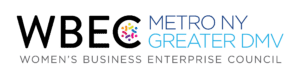 Women's Business Enterprise Council Metro NY and Greater DMV Tagline logo WBEC