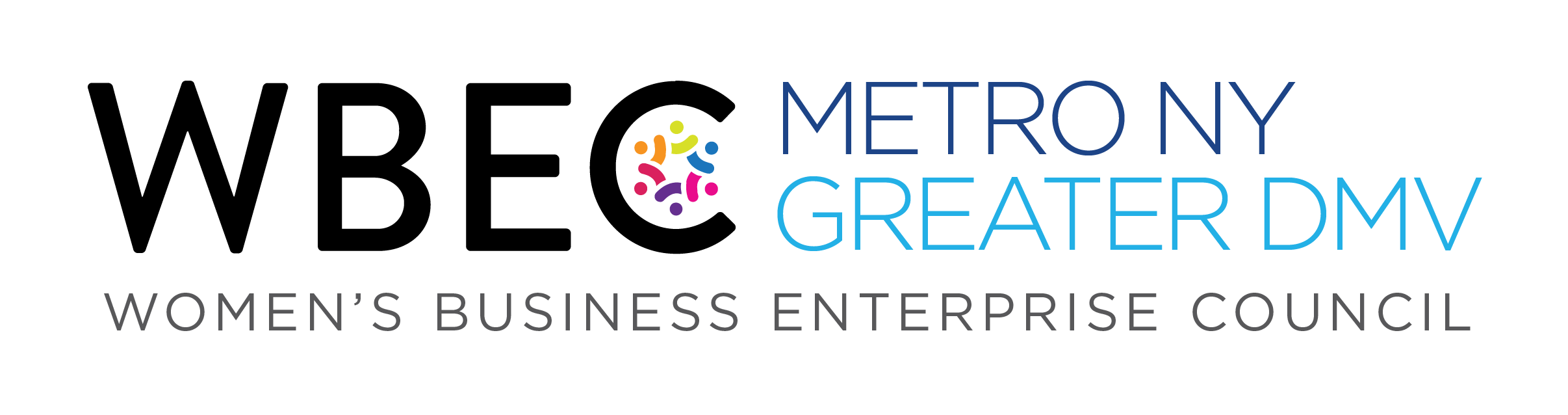 Women's Business Enterprise Council Metro NY and Greater DMV Tagline logo WBEC