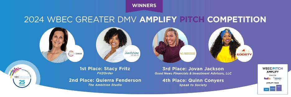 2024 WBEC Greater DMV Amplify Pitch Competition Winners