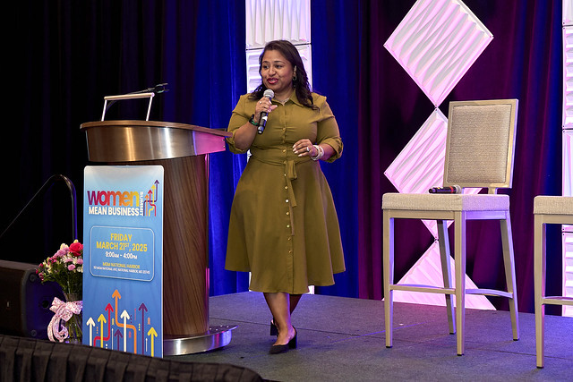 WBEC NY DMV CEO & President Phala K. Mire speaks at the Women Mean Business Summit in Washington, D.C.