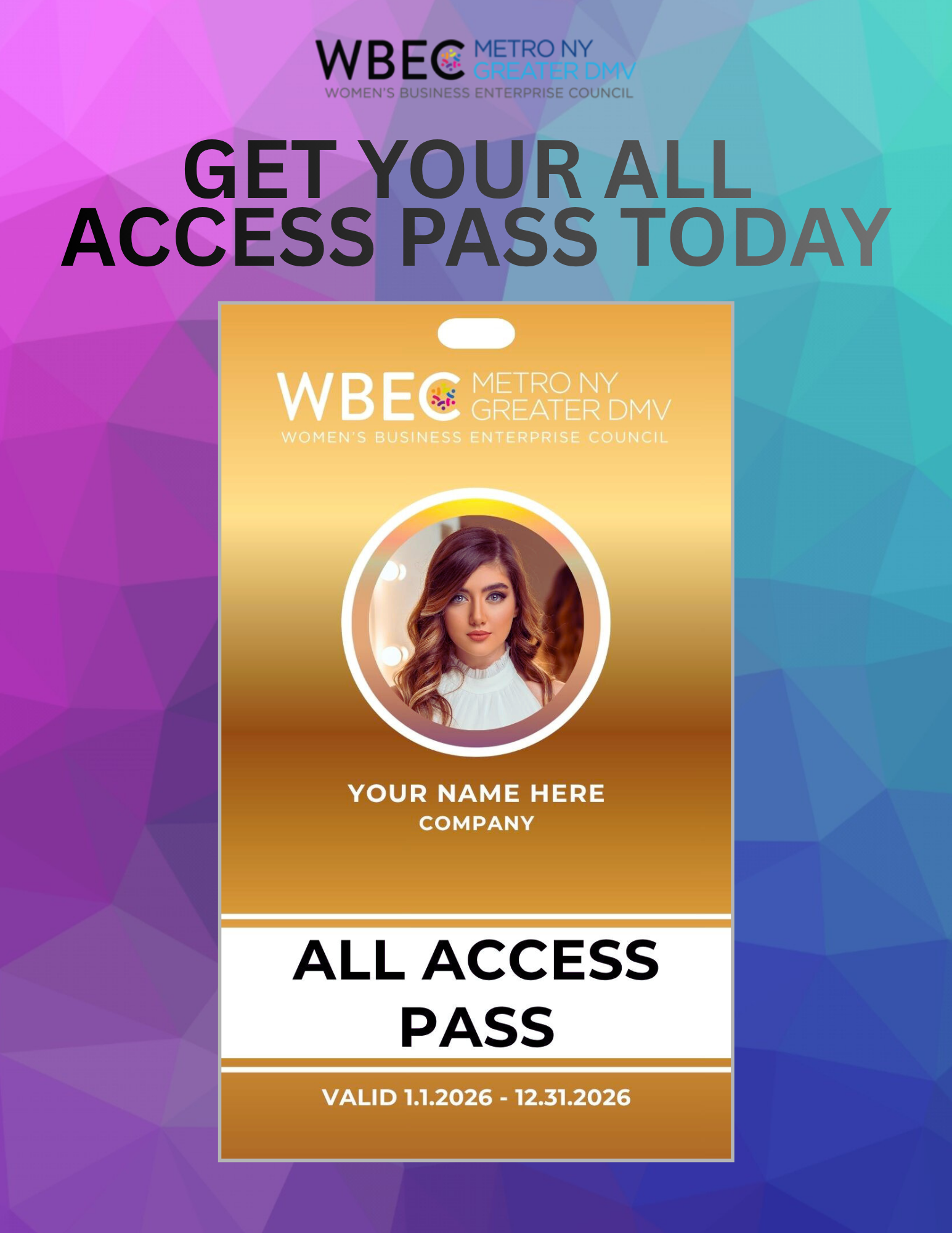 Get Your All Access Pass Today